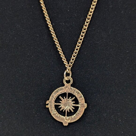 (2/$20) Long Compass Pendant Necklace - Picture 4 of 6